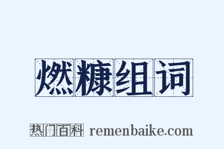 燃糠组词是什么意思的图片